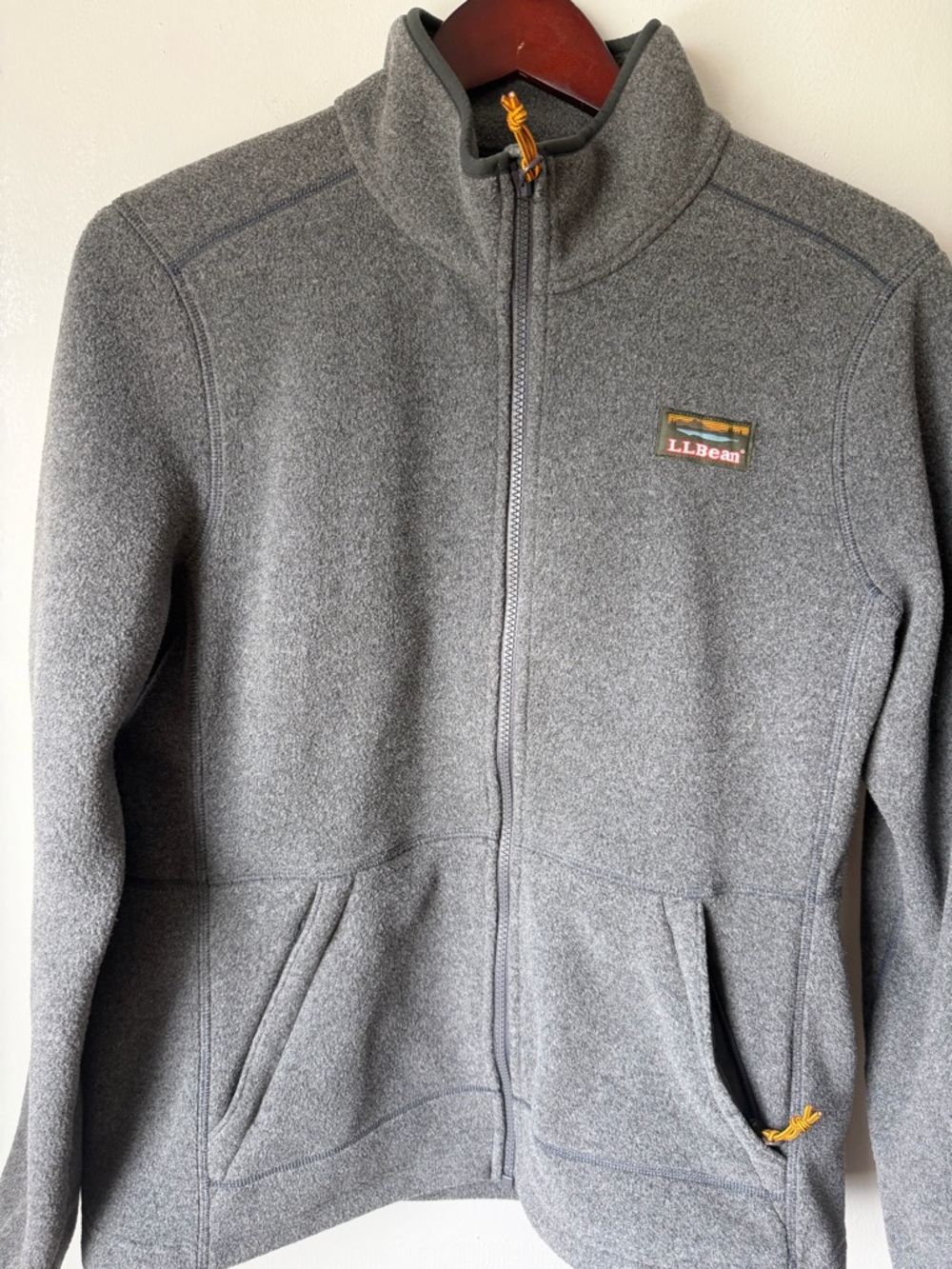 L.L. Bean women's Heather Gray Full Zip Fleece Jacket